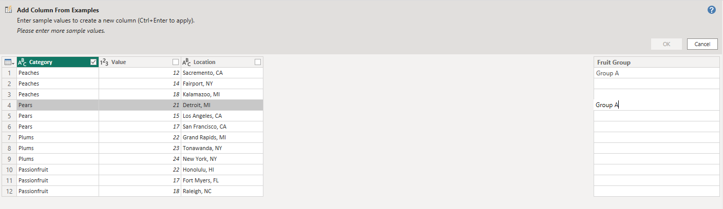 How To Use Power BI - Power Query: Add Column from Examples