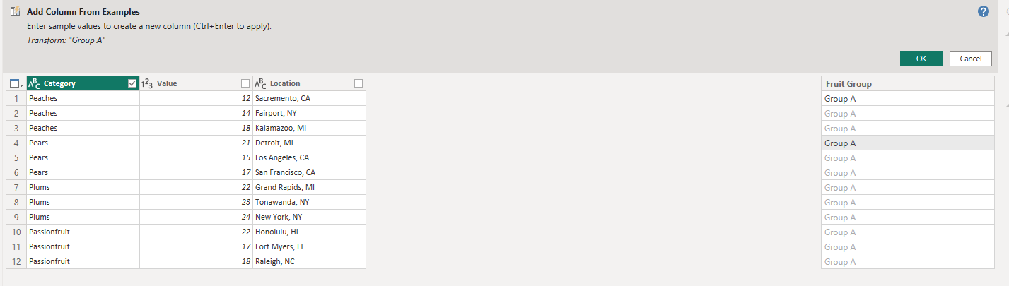 How To Use Power BI - Power Query: Add Column from Examples