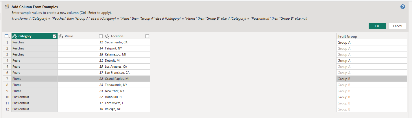 How To Use Power BI - Power Query: Add Column from Examples